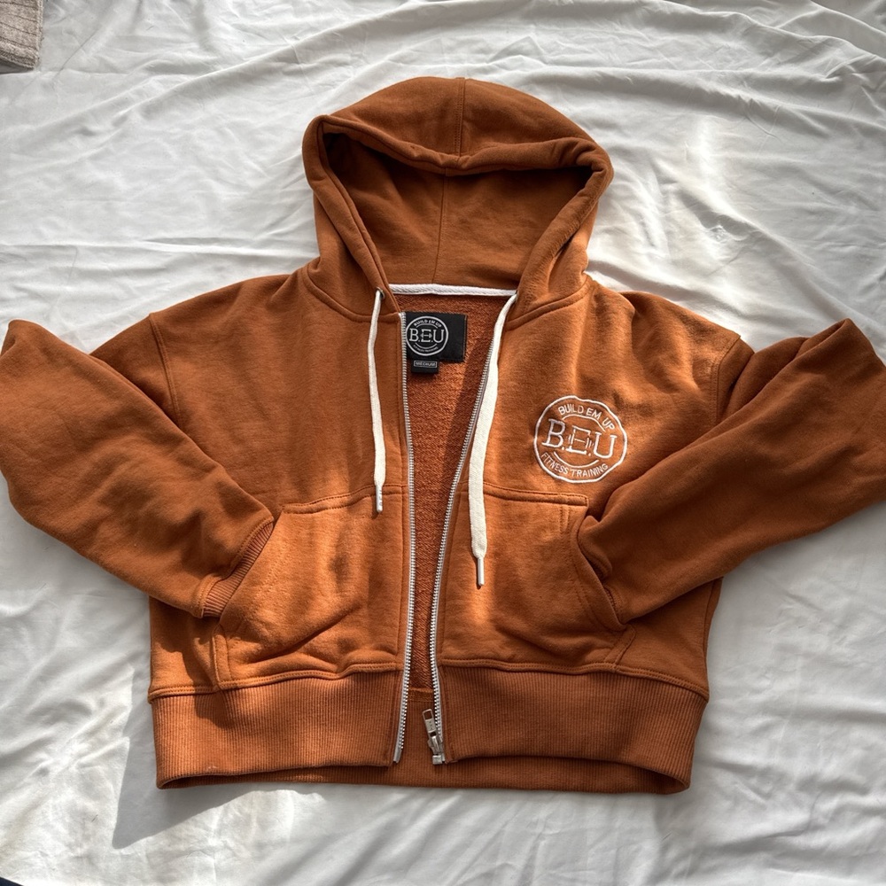 BEU Rust Zip-Up Hoodie
